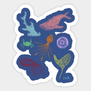 Sea Critters Sticker